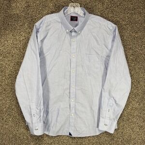 Untuckit Hillside Select Shirt Mens 2XL Slim‎ Fit Blue Cotton Button Up
